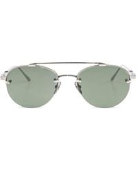 Leisure Society - Avalon Patterned Round Sunglasses - Lyst