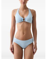 MICHAEL Michael Kors - Ring-Detail Halterneck Bikini - Lyst
