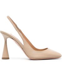 Aquazzura - Amore 100mm Leather Pumps - Lyst