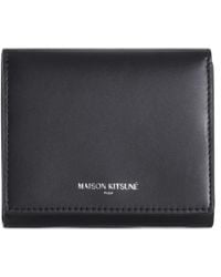 Maison Kitsuné - Logo-Print Trifold Wallet - Lyst