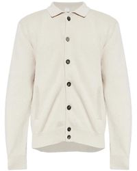 Eleventy - Button Knitted Cardigan - Lyst