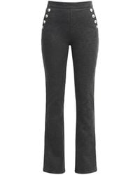 Cinq À Sept - Suzette Button-Embellished Trousers - Lyst