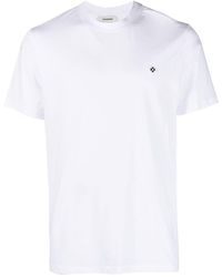 Sandro - T-Shirt mit Kreuzstickerei - Lyst