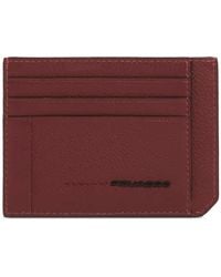 Piquadro - Logo-Plaque Leather Card Holder - Lyst