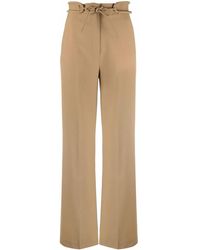 Nanushka - Tie-Waist Wide-Leg Trousers - Lyst