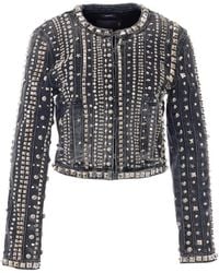 R13 - Studded Hook-Fastening Denim Jacket - Lyst