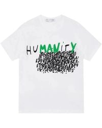 Comme des Garçons - T-Shirt Graphique À Col Ras-Du-Cou - Lyst