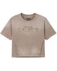Musium Div. - Logo-Print Cut-Out T-Shirt - Lyst