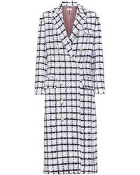 Thom Browne - Karierter Mantel - Lyst
