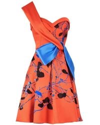 Gemy Maalouf - Bow-Detail Mini Dress - Lyst