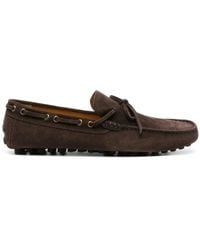 Doucal's - Suede Boat Shoes - Lyst
