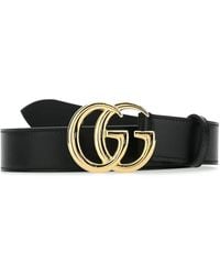 Gucci - Gg Marmont Leather Belt - Lyst