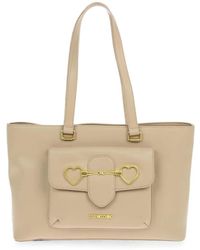 Moschino - Heart-Clasp Pocket Shoulder Bag - Lyst