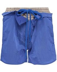 OPEN YY - Color-Block Layered Shorts - Lyst