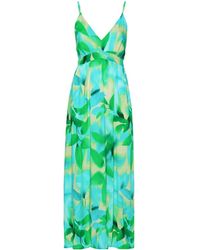 Liu Jo - Floral-print V-neck Dress - Lyst