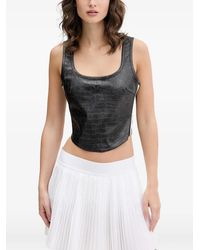 adidas - Pleather Corset - Lyst