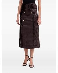 Morgan - Belted-Waist Midi Skirt - Lyst