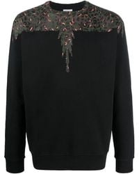 Marcelo Burlon - Felpa Animalier Wings Con Stampa - Lyst