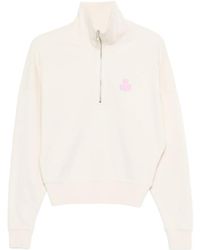 Isabel Marant - Pull Zippé Ross À Logo - Lyst