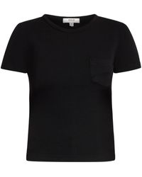 Agolde - Ribbed Organic Cotton-blend T-shirt - Lyst