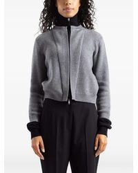 Balenciaga - Hybrid Zip-Up Cardigan - Lyst