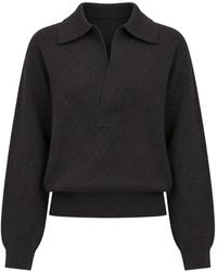 Victoria Beckham - Genevieve Collared Sweater - Lyst