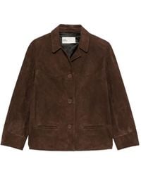 Tory Burch - Leather Blazer Jacket - Lyst