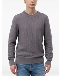 BOSS - Basket-Weave Sweater - Lyst