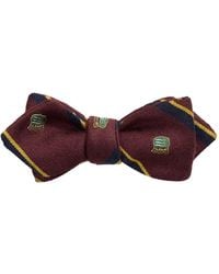 Polo Ralph Lauren - Striped Wool-Silk Club Bow Tie - Lyst