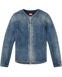 DIESEL - Jacke mit V-Ausschnitt - Lyst