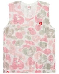 AAPE BY A BATHING AP - Logo-Appliqué Camouflage-Print Tank Top - Lyst
