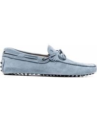 Tod's - Mocassins Gommino En Daim - Lyst