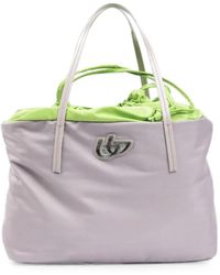 Byblos - Drawstring Logo-Plaque Tote Bag - Lyst
