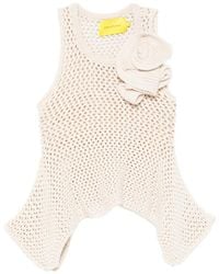 Marques'Almeida - Haut Asymétrique À Fleurs - Lyst