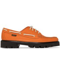 Leather Jetty Lug Boat Shoes in Orange for Men Mens Shoes Slip-on shoes Boat and deck shoes Bass & Co G.H 