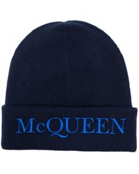 Alexander McQueen - Logo-embroidered Cashmere Beanie - Lyst