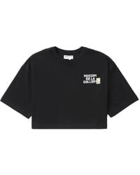 Musium Div. - Logo-Appliqué Cotton T-Shirt - Lyst