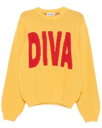Carne Bollente - Such A Diva Intarsia-Knit Sweater - Lyst