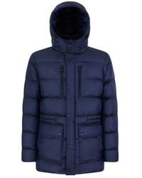 Geox - Quilted Hooded Jacket - Lyst