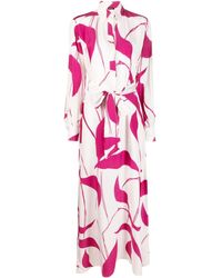 Kiton - Long-sleeve Graphic-print Dress - Lyst