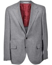 Brunello Cucinelli - Peak-Lapel Single-Breasted Blazer - Lyst