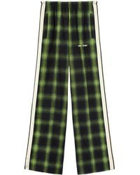 Palm Angels - Logo-Embroidered Plaid Track Pants - Lyst