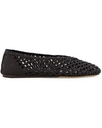 Le Monde Beryl - Regency Knotted Leather Ballet Flats - Lyst