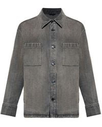 Fendi - Patch-Pocket Denim Jacket - Lyst