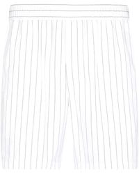 Dolce & Gabbana - Striped Poplin Bermuda Shorts - Lyst