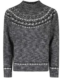 Seventy - Fair Isle-Knit Sweater - Lyst