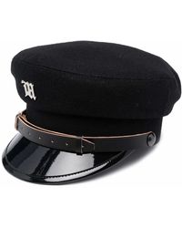 MISBHV - Casquette Gavroche À Plaque Logo - Lyst