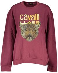 Roberto Cavalli - Sweat À Imprimé Jaguar Et Logo - Lyst