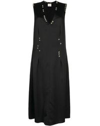 KHAITE - Abito Midi The Mello Con Scollo A V - Lyst