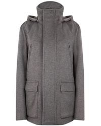Herno - Hooded Cashmere Coat - Lyst